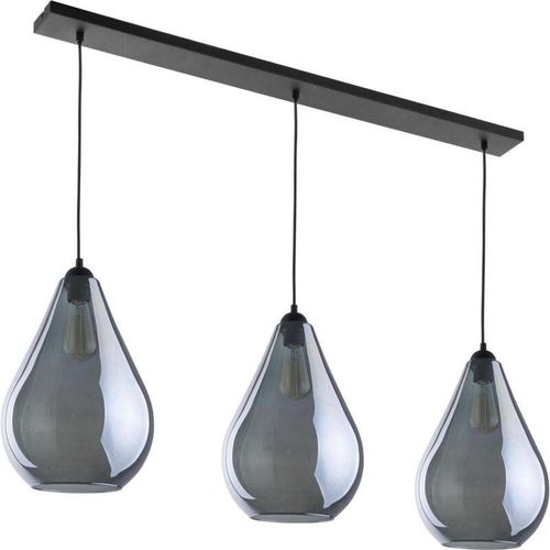 4065849999805 - Pendelleuchte Pius in Graphit E27 3-flammig - grey - Famlights