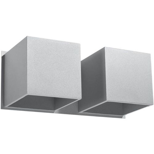 4066989031660 - Famlights - Wandleuchte Quan i in Grau G9 2-flammig - grey