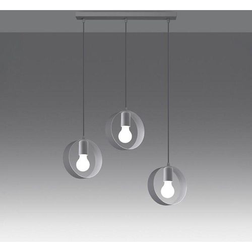 4066989030700 - Pendelleuchte Ted in Weiß E27 3-flammig - white - Famlights