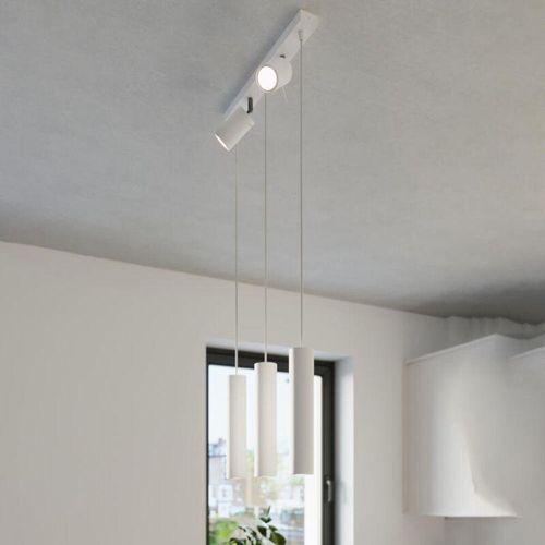 4066989030236 - Pendelleuchte Rea in Weiß GU10 5-flammig - white - Famlights