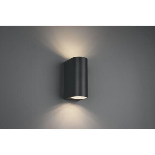 8055303834427 - Iperbriko - Wandleuchte Double Emission Led Rounded Roya Anthrazit H15 cm IP44 Trio Lighting