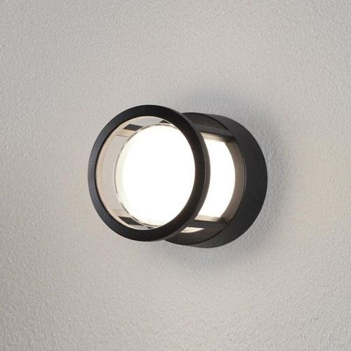 5212017419231 - Nova Luce - led Wandleuchte Agosto in Schwarz 6W 420lm IP54 rund - Schwarz