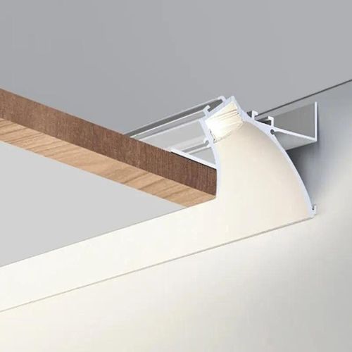 3701634101985 - Silumen - 2 m weißes Aluminiumprofil für ein Doppelstale-LED-Band - Blanc Blanc 3701634101985 - Silumen - 2 m weißes Aluminiumprofil für ein Doppelstale-LED-Band - Blanc Blanc