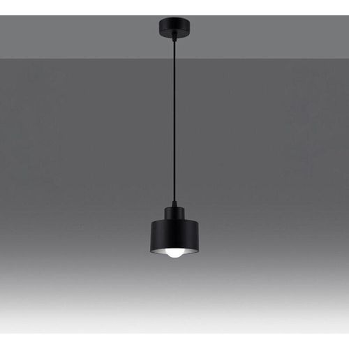 4066989030373 - Pendelleuchte Sheila in Schwarz E27 1-flammig - black - Famlights