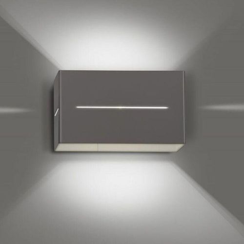 4260554867337 - Wandleuchte Melvin aus Metall in Grau G9 max20W - grey - Famlights