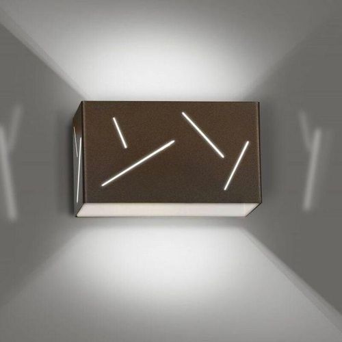 4260554867306 - Wandleuchte Lynn aus Metall in Wenge G9 max20W - Wenge - Famlights