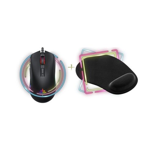 4255698242270 - 2in1 Gaming Maus 3600 Dpi & Flexible Mauspad 3mm