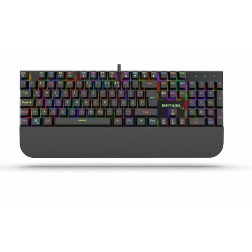 8681949014864 - IKG-443 Gaming Tastatur mechanische Metalltastatur 18 led Modus rgb Beleuchtung Schwarz - Inca