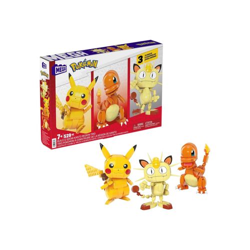 0194735157716 - HPF94 - Mega - Pokémon - Bausatz Kanton Region Trio - Pikachu Glumanda Mauzi 0194735157716 - HPF94 - Mega - Pokémon - Bausatz Kanton Region Trio - Pikachu Glumanda Mauzi