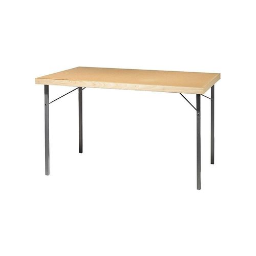 7350113690166 - Klapptisch Gestell Metall alusilber BxT 1200 x 800 mm Holz-Faserplatte