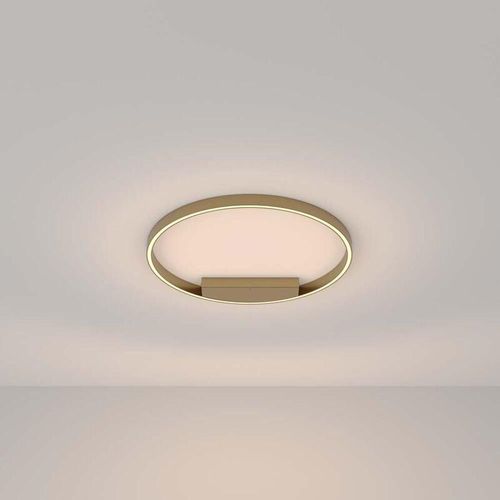 4262431052843 - - Deckenlampe Deckenleuchte Wohnzimmerlampe messing Ring Flurleuchte Alu d 60 cm