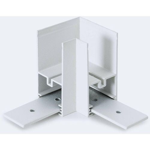 8445044153664 - Efectoled - Horizontale L-Verbindung für 1-Phasenmagnetschiene 25mm Super Slim Aufhängen 48V Weiß