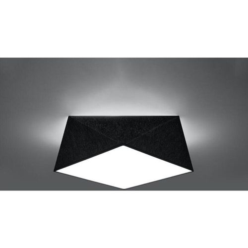 4066989024808 - Famlights - Deckenleuchte Hani in Schwarz E27 2-flammig - black