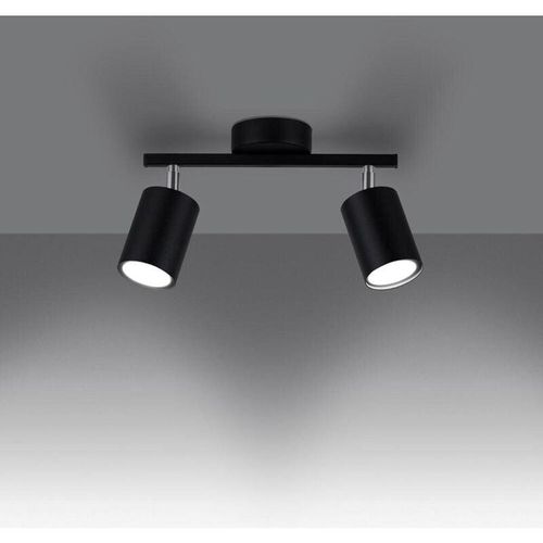 4066989025065 - Famlights - Deckenleuchte Len in Schwarz GU10 2-flammig - black