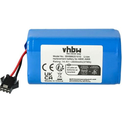 4065705304774 - vhbw Akku Ersatz für Ecovacs UR18650ZY-4S1P-AAM für Staubsauger Home Cleaner Heimroboter (2600mAh 144V Li-Ion)