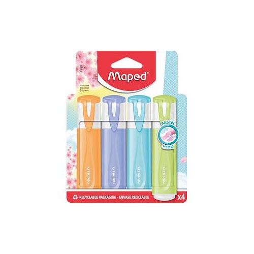 3154147425107 - Textmarker Fluo Peps pastell 742510 Etui 4-farbig sortiert pastell 1-5mm Keilspitze 3154147425107 4 Stück