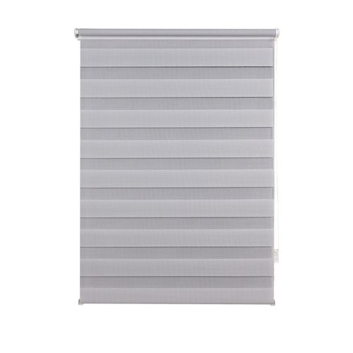 4040255338233 - Ondeco Doppelrollo Just Klemmfix Seitenzugrollo Blickdicht Klemmfix Farbe Grau Größe 100x160 cm