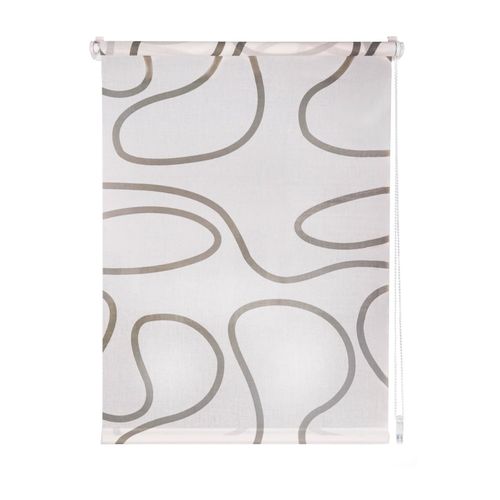4040255303637 - Ondeco Tageslichtrollo Win Move ohne Bohren Klemmfix lichtdurchlässig und Blickdicht Größe 120x160 cm Farbvariante Weiß-Taupe 4040255303637 - Ondeco Tageslichtrollo Win Move ohne Bohren Klemmfix lichtdurchlässig und Blickdicht Größe 120x160 cm Farbvariante Weiß-Taupe