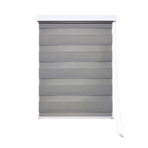 4040255299893 - Ondeco Doppelrollo Kassetten Duo Rollo Seitenzugrollo mit Klemmträger inklusive Montagematerial Farbe Grau Größe 110x160cm 4040255299893 - Ondeco Doppelrollo Kassetten Duo Rollo Seitenzugrollo mit Klemmträger inklusive Montagematerial Farbe Grau Größe 110x160cm