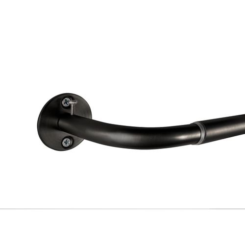 4040255339711 - Gardinenstange ausziehbar für Verdunkelungsvorhänge Raumabdunkelung Vorhangstange Fenster Wandmontage Teleskopstange - Schwarz - 160-280cm - Ondeco 4040255339711 - Gardinenstange ausziehbar für Verdunkelungsvorhänge Raumabdunkelung Vorhangstange Fenster Wandmontage Teleskopstange - Schwarz - 160-280cm - Ondeco
