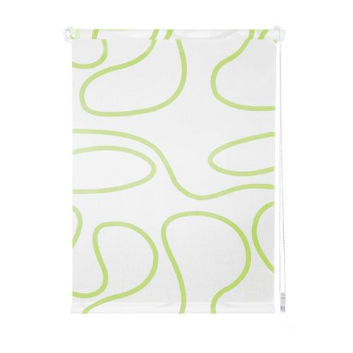 4040255303613 - Ondeco Tageslichtrollo Win Move ohne Bohren Klemmfix lichtdurchlässig und Blickdicht Größe 100x160 cm Farbvariante Weiß-Grün