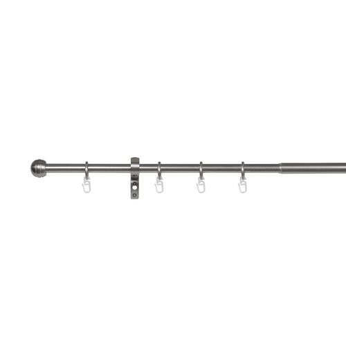 4040255308731 - Ondeco - Gardinenstange ausziehbar 1-lauf Vorhangstange Fenster Wandmontage Endstück Ball Edelstahl-optik Komplettgarnitur Teleskopstange 16 19 mm 4040255308731 - Ondeco - Gardinenstange ausziehbar 1-lauf Vorhangstange Fenster Wandmontage Endstück Ball Edelstahl-optik Komplettgarnitur Teleskopstange 16 19 mm