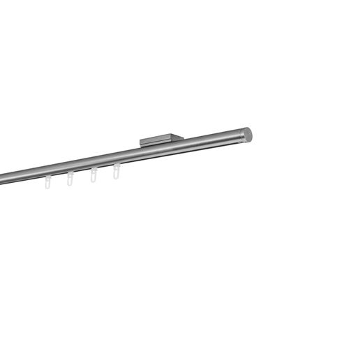4066866199698 - Ondeco Gardinenstange auf Maß Innenlauf 20mm Match 1-lauf Deckenträger 11cm mit Gleiter Farbe Edelstahl-Optik Größe 280cm 4066866199698 - Ondeco Gardinenstange auf Maß Innenlauf 20mm Match 1-lauf Deckenträger 11cm mit Gleiter Farbe Edelstahl-Optik Größe 280cm
