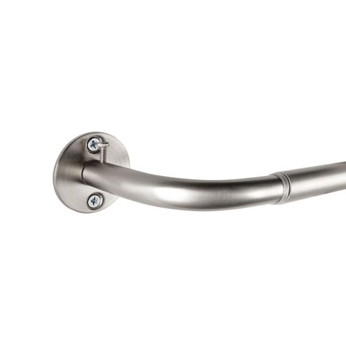 4040255339704 - Gardinenstange ausziehbar für Verdunkelungsvorhänge Raumabdunkelung Vorhangstange Fenster Wandmontage Teleskopstange - Edelstahl-Optik - 160-280cm 4040255339704 - Gardinenstange ausziehbar für Verdunkelungsvorhänge Raumabdunkelung Vorhangstange Fenster Wandmontage Teleskopstange - Edelstahl-Optik - 160-280cm