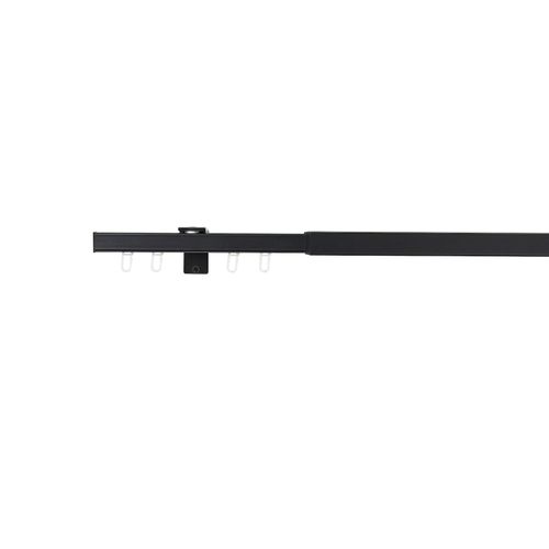 4066866300032 - Ondeco - Vorhangschiene ausziehbar Gardinenschiene innenlauf Gardinenstange Innenlaufschiene Deckenmontage modern 1-Lauf - Schwarz - 160-280 cm 4066866300032 - Ondeco - Vorhangschiene ausziehbar Gardinenschiene innenlauf Gardinenstange Innenlaufschiene Deckenmontage modern 1-Lauf - Schwarz - 160-280 cm