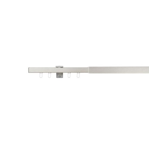 4066866300049 - Vorhangschiene ausziehbar Gardinenschiene innenlauf Gardinenstange Innenlaufschiene Deckenmontage modern 1-Lauf - Edelstahl-Optik - 120-210 cm 4066866300049 - Vorhangschiene ausziehbar Gardinenschiene innenlauf Gardinenstange Innenlaufschiene Deckenmontage modern 1-Lauf - Edelstahl-Optik - 120-210 cm