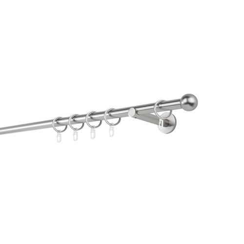 4066866114288 - Gardinenstange MYDECO 20mm Ball Wandträger 12 cm Gardinenstangen Gr L 120 cm 1 läufig silberfarben (edelstahlfarben) Gardinenstangen Wandmontage 4066866114288 - Gardinenstange MYDECO 20mm Ball Wandträger 12 cm Gardinenstangen Gr L 120 cm 1 läufig silberfarben (edelstahlfarben) Gardinenstangen Wandmontage