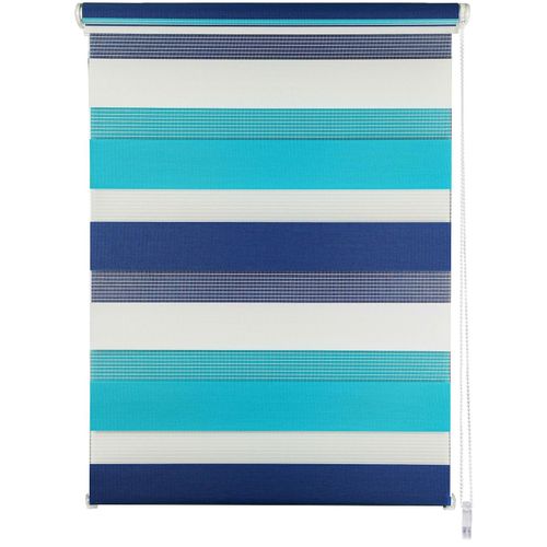 4040255302081 - Ondeco Doppelrollo Just Triple Klemmfix Seitenzugrollo Blickdicht Klemmfix Farbe Aqua-Navy Größe 80x210 cm 4040255302081 - Ondeco Doppelrollo Just Triple Klemmfix Seitenzugrollo Blickdicht Klemmfix Farbe Aqua-Navy Größe 80x210 cm