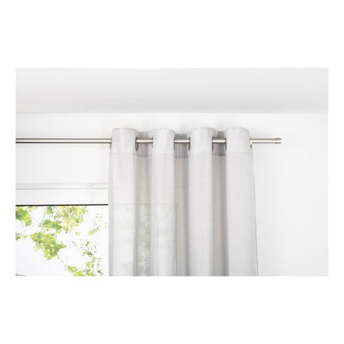 4040255304245 - Ondeco Ösenschal Breeze Blickdicht Schals Gardinen Öse Ösengadine Vorhänge 1er Set Farbe Grau Größe 135x300 cm