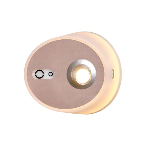 8435579831069 - LED-Wandlampe Zoom Spot USB-Ausgang pink-kupfer