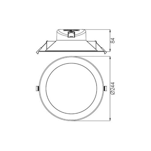 4042943153449 - Deko-light - Deko Light 565332 Acrux LED-Einbauleuchte eek g (a - g) led led fest eingebaut 26 w Weiß Edelstah