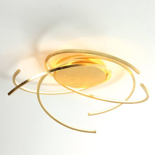 4011895433220 - Space - LED-Deckenlampe 55 cm Blattgold