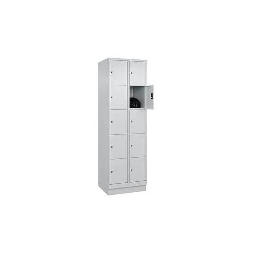 4066681683693 - CP Schließfachschrank Classic PLUS lichtgrau 080020-205 S10009 10 Schließfächer 600 x 500 x 1950 cm