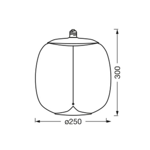 4099854173844 - OSRAM Vintage 1906 Big Oval amber E27 2700 K Filament