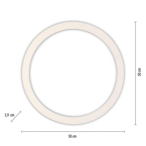 4012248375860 - LED-Deckenlampe PURE Lines Ø 50 cm silber CCT Remote