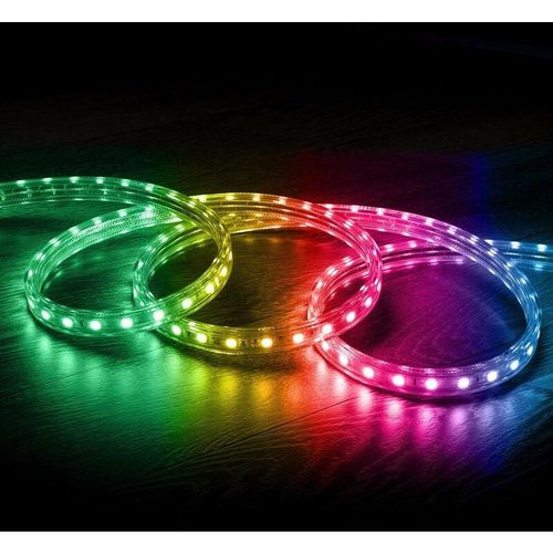 8445044160037 - Ledkia - LED-Streifen rgb mit IR-Fernbedienung 220V ac 60 LEDs m IP65 nach Maß Breite 16mm Schnitt alle 100cm rgb 20 m