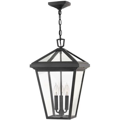 5024005575917 - Elstead - Lighting QN-ALFORD-PLACE8-L-MB quintiesse Hängeleuchte Alford Place E14 3x40W IP44 Aluminium schwarz Glas klar H61-2167cm L305cm