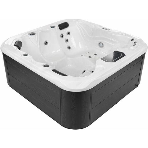 4251682275637 - Beliani - Outdoor Spa Weiß 31 Jetstream Düsen aus Sanitäracryl Jacuzzi Freistehend Groß Quadratisch 200 x 200 cm Modernes Design