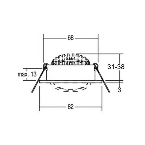 4042943171429 - Deko Light 565357 Dione LED-Einbauleuchte EEK F (A - G) LED LED fest eingebaut 850 W Schwarz