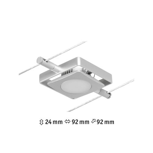 4000870944219 - CorDuo LED Seilsystem MacLED Einzelspot 250lm 45W 3000K 12V Chrom matt Chrom