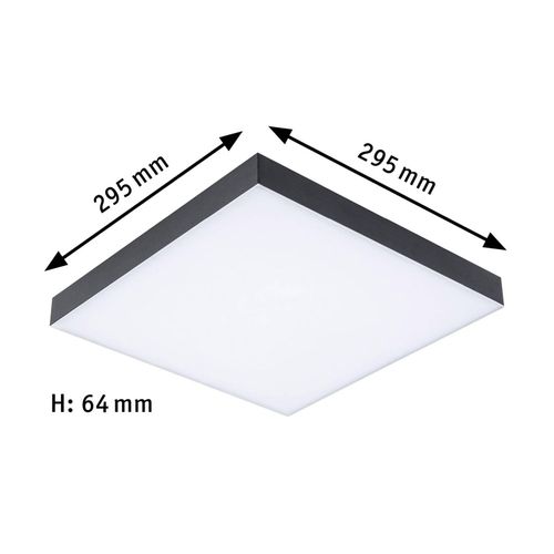 4000870799079 - LED Panel Velora Rainbow dynamicRGBW eckig 295x295mm 3000 - 6500K Schwarz dimmbar