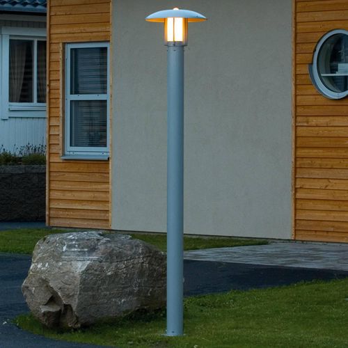 7318304023124 - 402-312 Heimdal Außenstandleuchte Energiesparlampe LED E27 60 W Silber