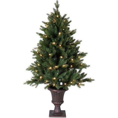 7391482015464 - Star Trading - LED-Tannenbaum Byske ca 120 x 66 cm 80 warmwhite led antikbrauner Topf mit Trafo