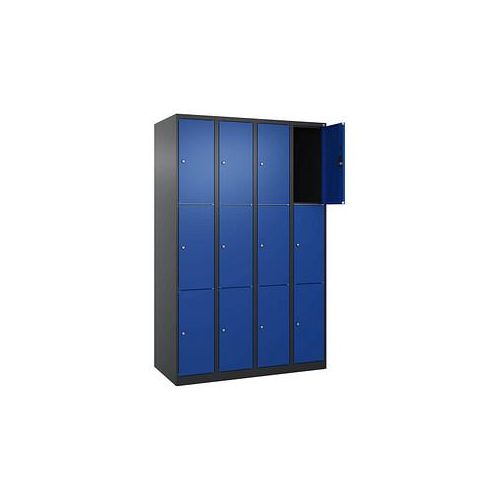 4068427433098 - Schließfachschrank Classic Plus enzianblau schwarzgrau 080000-403 S10033 12 Schließfächer 1200 x 500 x 1850 cm 406842743309 4068427433098 - Schließfachschrank Classic Plus enzianblau schwarzgrau 080000-403 S10033 12 Schließfächer 1200 x 500 x 1850 cm 406842743309