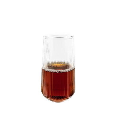 4255698265019 - 8-Teilig Glas Set Stripe Riffel Longdrink-Glas Glas Hitzebeständig 500ml 4255698265019 - 8-Teilig Glas Set Stripe Riffel Longdrink-Glas Glas Hitzebeständig 500ml