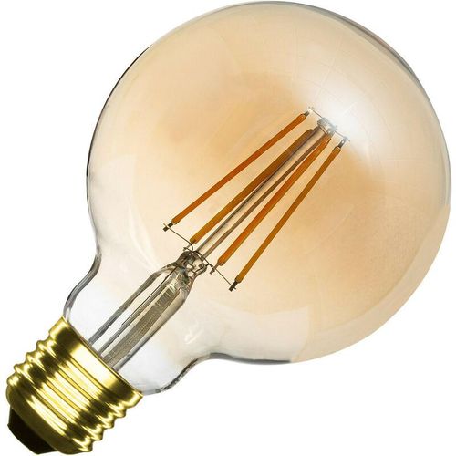 8445044144587 - Efectoled - LED-Glühbirne Filament E27 8W 750 lm G95 Gold 2200K Warmweiß No Flicker